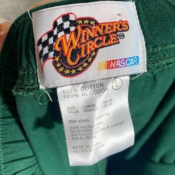 Nascar Winner's Circle 88 dale jr amp energy green pajama pants size L - Picture 2 of 5